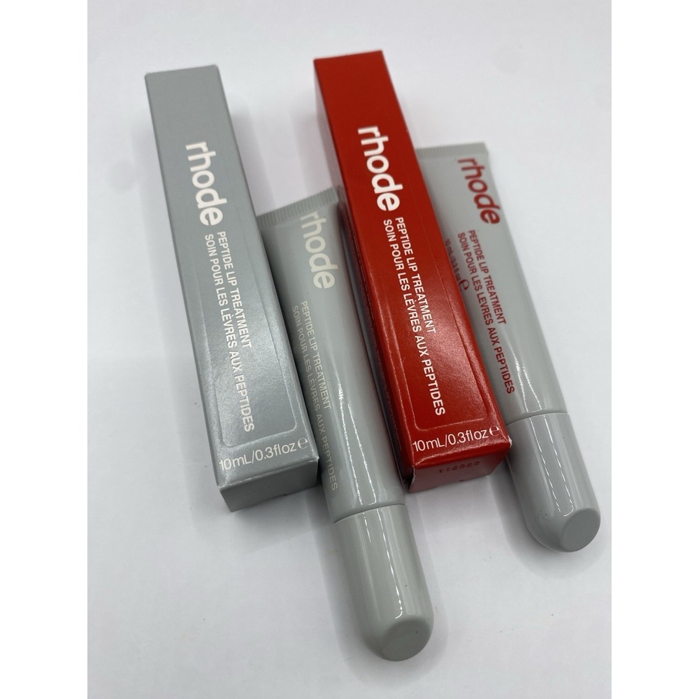Rhode Strawberry Glaze & Unscented Peptide Lip Treatment Bundle NIB Authentic